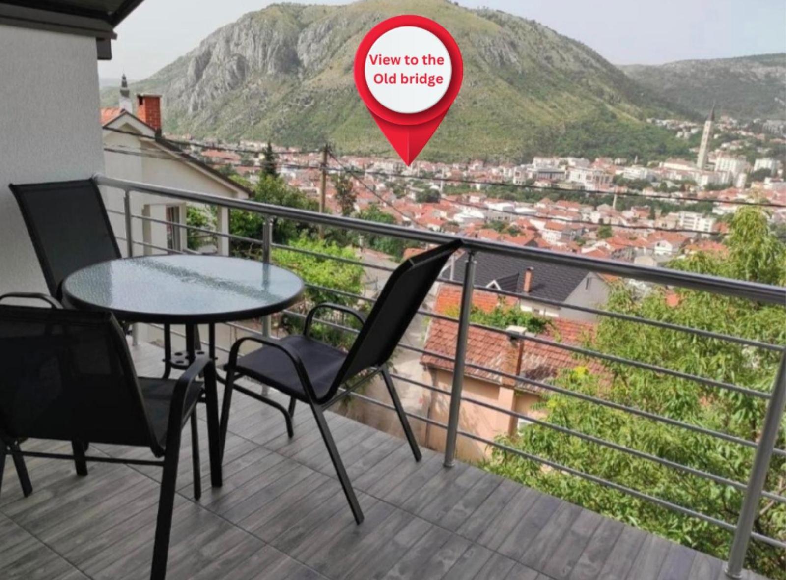View Of The City - Studio Apartment Mostar Buitenkant foto